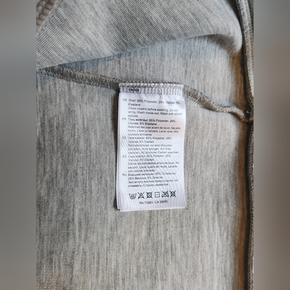 Helly Hansen Hoodie Sweatshirt grey men's medium EUC! - Picture 5 of 5